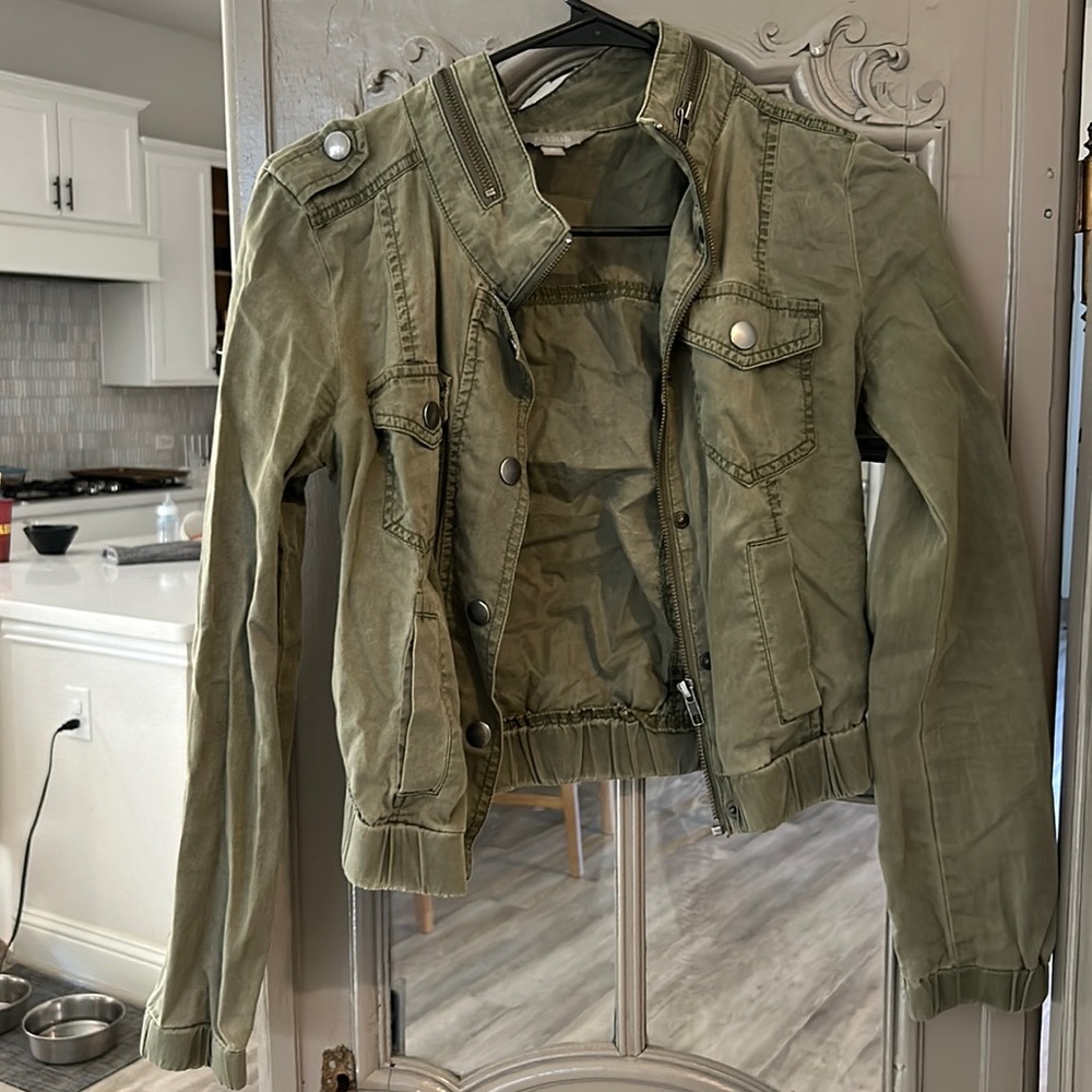 Army Green Short Jacket
